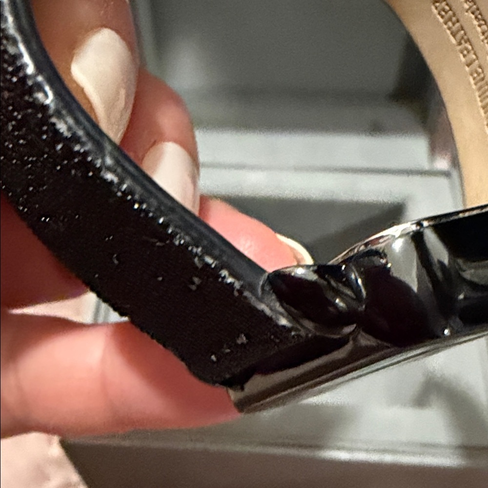 Michele Black Square Dial Watch + one set of straps - Picture 4 of 11